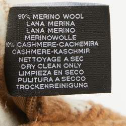 Hermès Brown Printed Wool Avalon Pillow