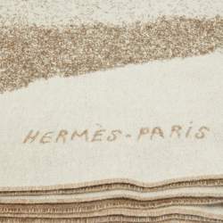 Hermès Beige Cashmere Cheval d'Attelage Blanket