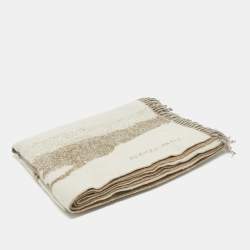 Hermès Beige Cashmere Cheval d'Attelage Blanket