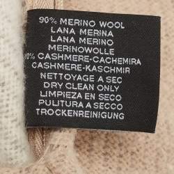 Hermès Beige Wool H Casaque Pillow