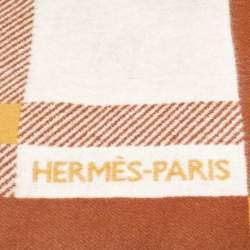 Hermes Brown/Beige Tigre Altai 2 Throw Blanket