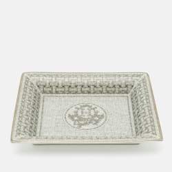 مملوكة مسبقًا Hermès Mosaique AU 24 Platinum Change Tray