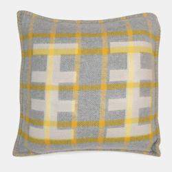 مملوكة مسبقًا Hermes Echelle Cushion Gri-Suri Wool 100%