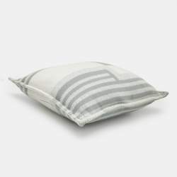 Pre Owned Hermès Gris/Perle Wool Blend Ithaque Pillow