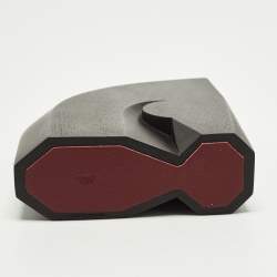 Pre Owned Hermes Alezan Bookend Rouge H Cassia Wood