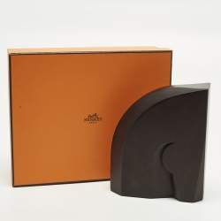 Pre Owned Hermes Alezan Bookend Rouge H Cassia Wood