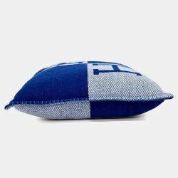 Pre Owned Hermes Cashmere Blue Cushion