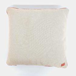 Pre Owned Hermes Brown Cotton Cushion