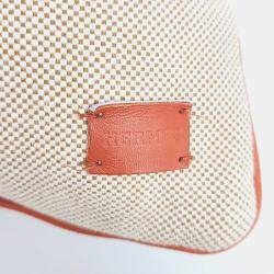 Pre Owned Hermes Brown Cotton Cushion