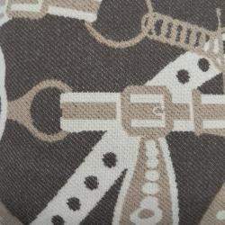 Pre Owned Hermes Beige Wool Cushion