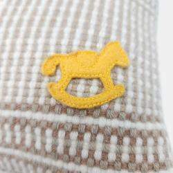 مملوكة مسبقًا Hermes Beige, Brown Cashmere Cushion