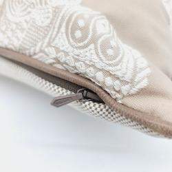 مملوكة مسبقًا وسادة هيرميس جلد، قطن بيج