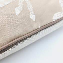 مملوكة مسبقًا وسادة هيرميس جلد، قطن بيج