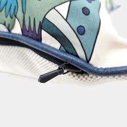 Pre Owned وسادة مطبوعة بألوان متعددة هيرمس