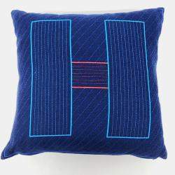 Pre Owned Hermes Blue Cashmere Cushion