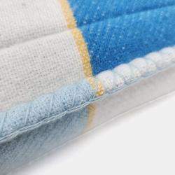 Pre Owned Hermes Avalon Blue, White Wool Cushion