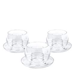 Hermes 3-Piece Fanfare Crystal Votive Set of 3