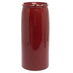 Hermes Burgundy Resin Vase