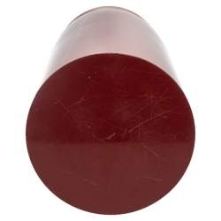 Hermes Burgundy Resin Vase