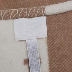 Hermes Beige Avalon Merino & Cashmere Baby Blanket 