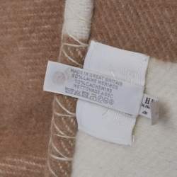 Hermes Beige Avalon Merino & Cashmere Baby Blanket 