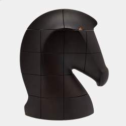 Hermes Ebony Mahogany Samarcande Brainteaser Paperweight