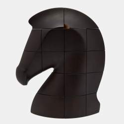Hermes Ebony Mahogany Samarcande Brainteaser Paperweight