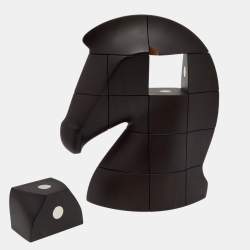 Hermes Ebony Mahogany Samarcande Brainteaser Paperweight