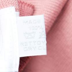 Hermes Pink Adada Cotton Knit Baby Blanket