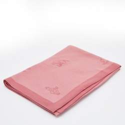 Hermes Pink Adada Cotton Knit Baby Blanket