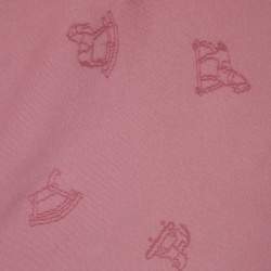 Hermes Pink Adada Cotton Knit Baby Blanket