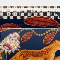 Hermès Fauve Gold Trim Savana Dance Porcelain Ashtray