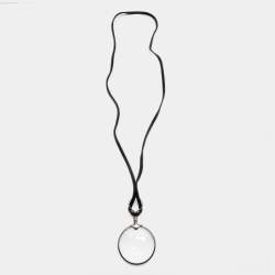 Hermes Leather Sterling Silver Magnifying Glass