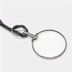 Hermes Leather Sterling Silver Magnifying Glass