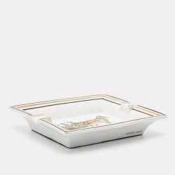 Pre Owned Hermès Porcelain Horse Carriage Ashtray