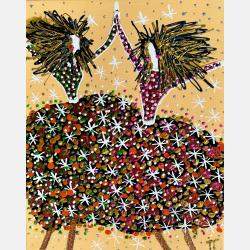 Daisy And Dolly Loves Sunshine By Inge Thogersen, Denmark,2024 (50 X 40)