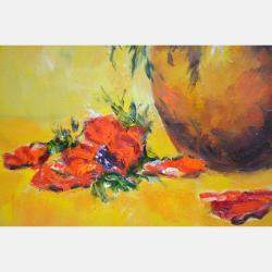 Poppies. By Iryna Kastsova, Belarus,2019 (60 X 60)