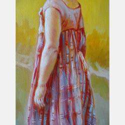 La Petite ecossaise -Scottish Girl -Die Kleine Schottin By Isabel Mahe, France,2017 (60 X 20)