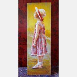 La Petite ecossaise -Scottish Girl -Die Kleine Schottin By Isabel Mahe, France,2017 (60 X 20)