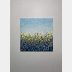 Field With Flowers 84 By Ivan Didovodiuk, Ukraine,2023 (80 X 80)