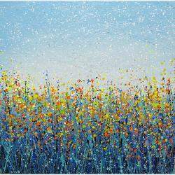 Field With Flowers 84 By Ivan Didovodiuk, Ukraine,2023 (80 X 80)