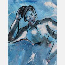 Abigaelle By Jean-Louis Azencott, France,2023 (60 X 60)
