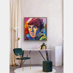 George Harrison - The Beatles By Jos Coufreur, Australia,2015 (98 X 98)