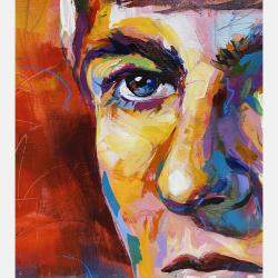 George Harrison - The Beatles By Jos Coufreur, Australia,2015 (98 X 98)