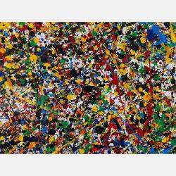 Snow Nature - Style Jackson Pollock By Juan Jose Garay, Spain,2020 (100 X 140)