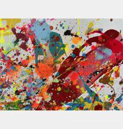 Rain Of Pigments By Juan Jose Garay, Spain,2024 (100 X 100)