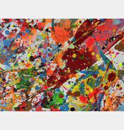 Rain Of Pigments By Juan Jose Garay, Spain,2024 (100 X 100)