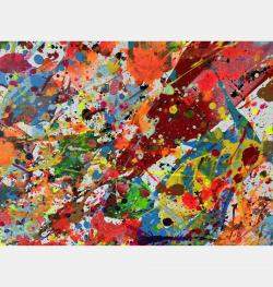 Rain Of Pigments By Juan Jose Garay, Spain,2024 (100 X 100)