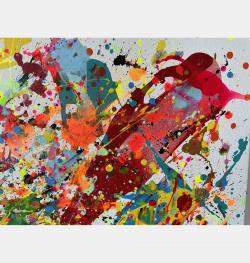 Rain Of Pigments By Juan Jose Garay, Spain,2024 (100 X 100)