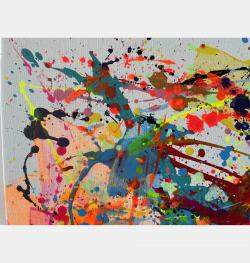 Rain Of Pigments By Juan Jose Garay, Spain,2024 (100 X 100)
